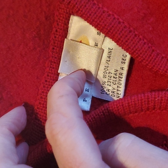 Talbots 100% Wool Long Sleeve Full Button Sz. PL Jacket - Picture 10 of 11